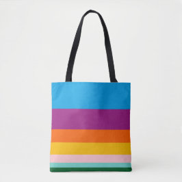 Kleurlijnen Tote Bag