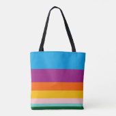Kleurlijnen Tote Bag (Achterkant)
