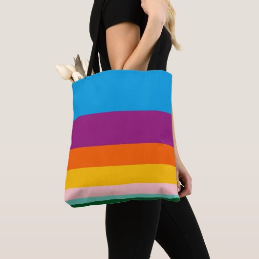 Kleurlijnen Tote Bag (Dichtbij)
