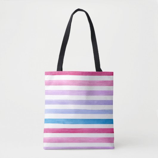 Kleurlijnen Tote Bag (Voorkant)