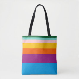 Kleurlijnen Tote Bag