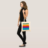 Kleurlijnen Tote Bag (Voorkant (model))
