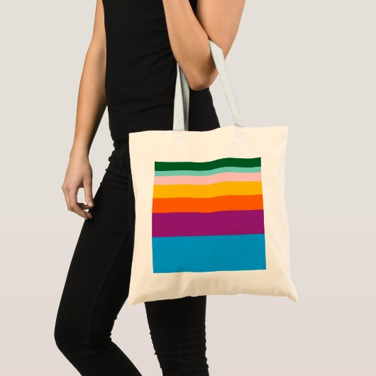 Kleurlijnen Tote Bag (Voorkant (product))
