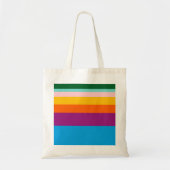 Kleurlijnen Tote Bag (Voorkant)