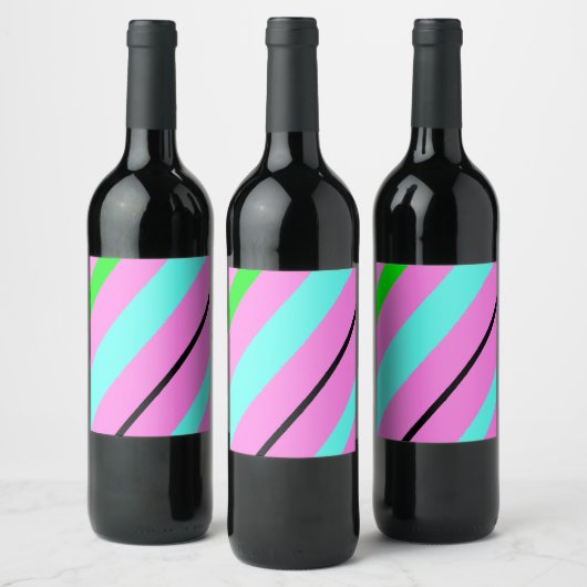 Kleurlijnen Wijn Etiket (Flessen)