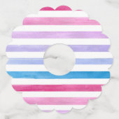 Kleurlijnen Wijnglaslabel (Voorkant)