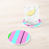 Kleurlijnen Zandsteen Onderzetter (Zijkant)