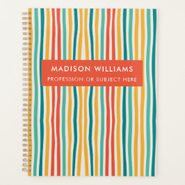 Kleurlijnenplanner Modern Flowers Planner