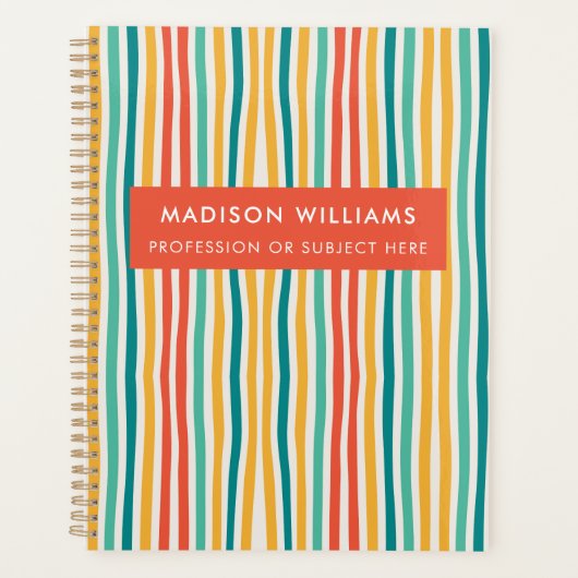 Kleurlijnenplanner Modern Flowers Planner (Voorkant)