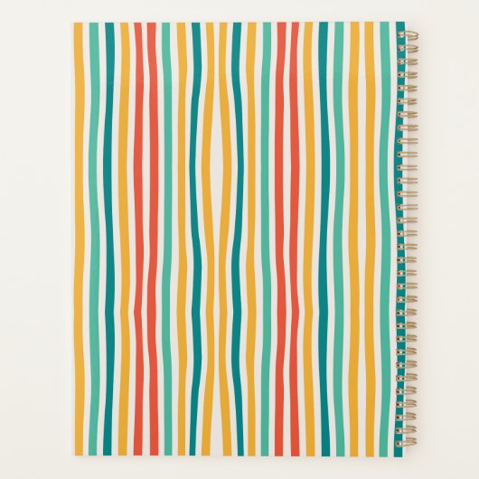 Kleurlijnenplanner Modern Flowers Planner (Achterkant)