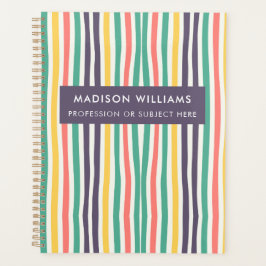 Kleurlijnenplanner Modern Flowers Planner