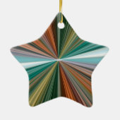 Kleurlijnpatroon Keramisch Ornament (Achterkant)