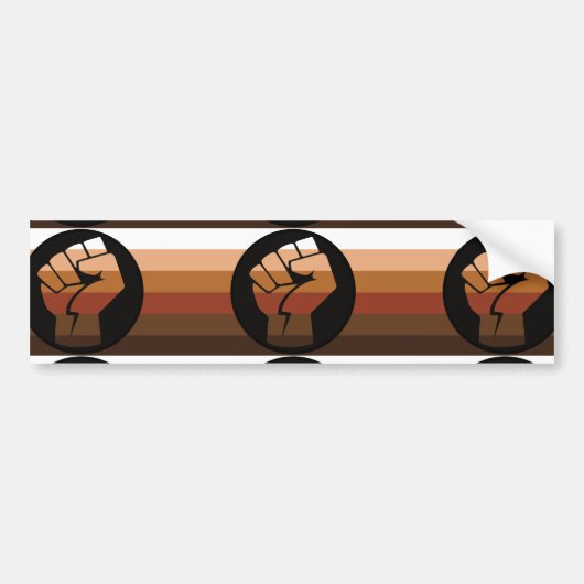 Kleurling trots (POC) Bumpersticker (Voorkant)