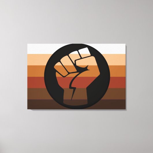 Kleurling trots (POC) Canvas Afdruk (Voorkant)