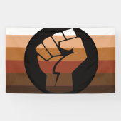 Kleurling trots (POC) Spandoek (Horizontaal)