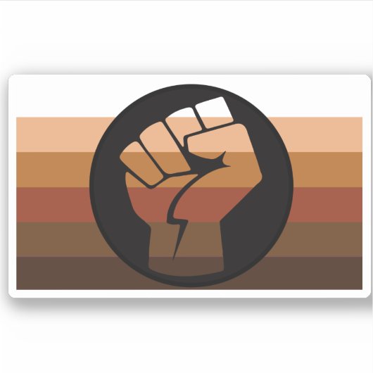 Kleurlingen (POC) trots Sticker (Voorkant)