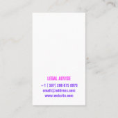 kleurloos instagram visitekaartje (Achterkant)