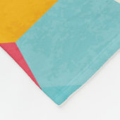 kleurloos mozaïekpatroon fleece deken (Hoek)