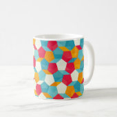 kleurloos mozaïekpatroon koffiemok (Voorkant rechts)