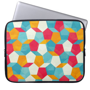 kleurloos mozaïekpatroon laptop sleeve