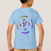 kleurloos regenboogblauw T-SHIRT (Achterkant)