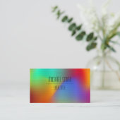 Kleurloos Visitekaartje van roestvrij staal (Staand voorkant)