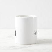 kleurloze elegantie koffiemok (Center)