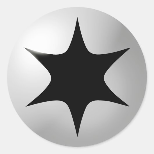 Kleurloze energie ronde sticker (Voorkant)