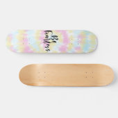 Kleurloze kleurige kleurstof persoonlijk skateboard (Horizontaal)