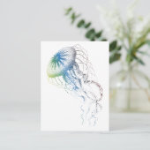 kleurloze kwal briefkaart (Staand voorkant)