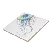 kleurloze kwal tegeltje (Zijkant)