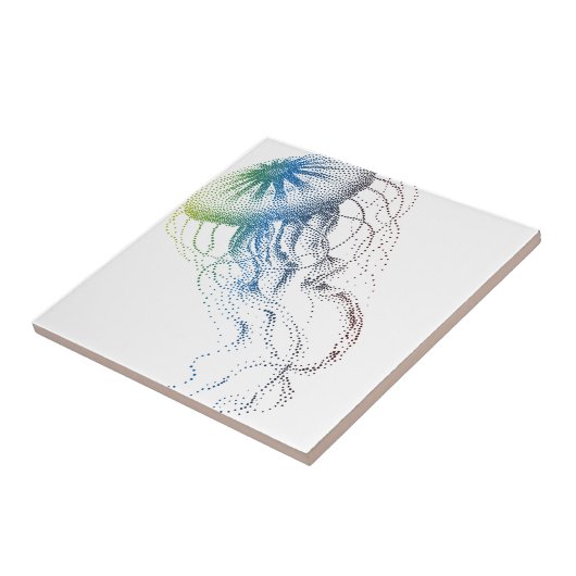 kleurloze kwal tegeltje (Zijkant)