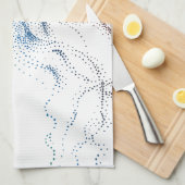 kleurloze kwal theedoek (Quarter Fold)