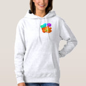 Kleurloze rozen hoodie (Voorkant)