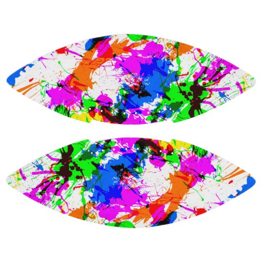 Kleurloze splatter met designinterieur american football (Panelen)