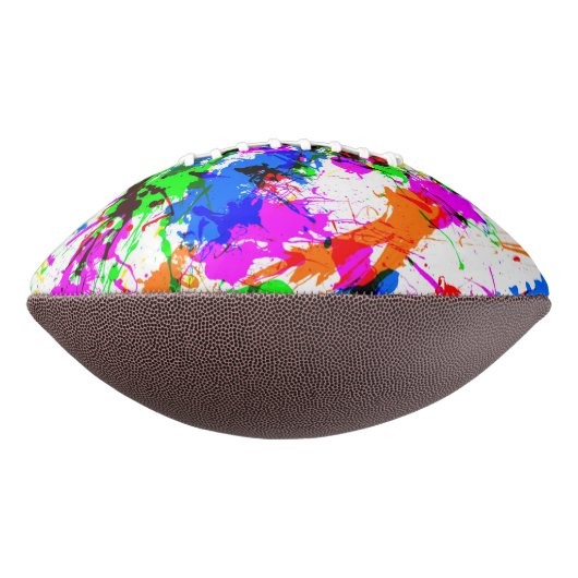 Kleurloze splatter met designinterieur american football (Gedraaid 90)