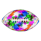 Kleurloze splatter met designinterieur american football (Voorkant)