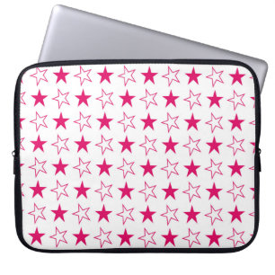Kleurloze sterren, roze sterren  laptop sleeve