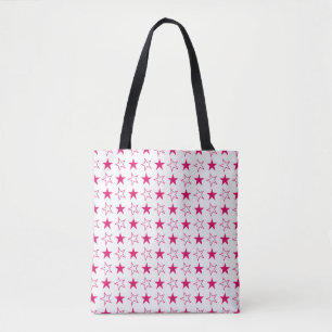 Kleurloze sterren, roze sterren  tote bag