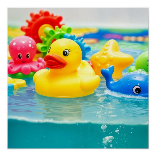 Kleurloze toys perfect poster (Voorkant)