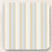 Kleurloze, zachte grijsstaven - verticale strepen bier onderzetter (Voorkant)