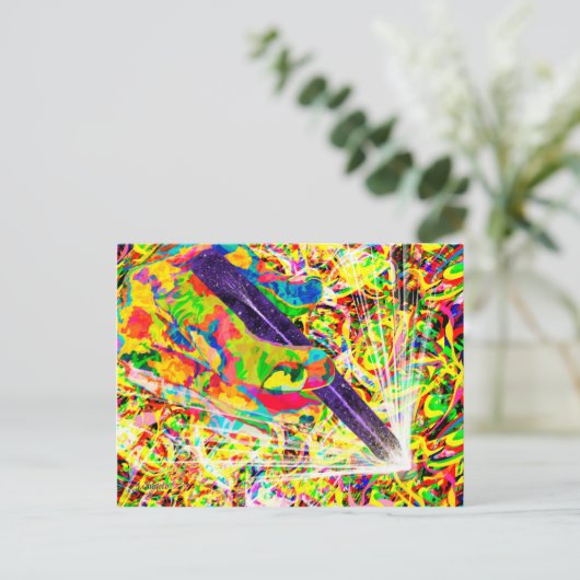 KLEURMAGE BRIEFKAART (Staand voorkant)