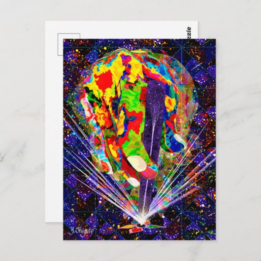 KLEURMAGE BRIEFKAART (Voorkant / Achterkant)