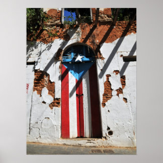 Kleurmarkering Puerto rico Poster