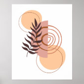 Kleurminimalistische cirkel BOHO Poster (Voorkant)
