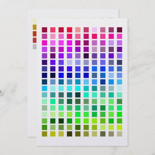 Kleurmonster Invite10 Kaart (Voorkant / Achterkant)