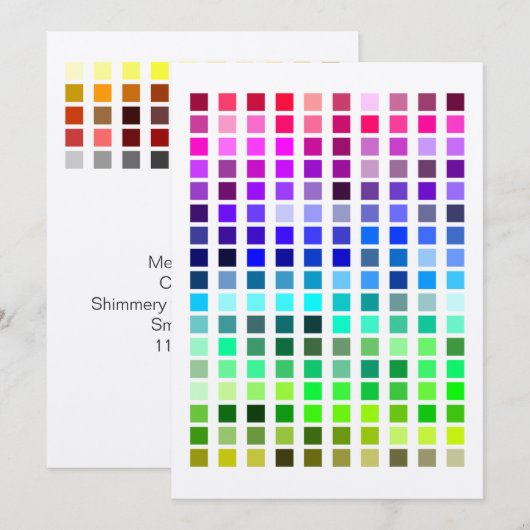 Kleurmonster Invite13 Kaart (Voorkant / Achterkant)