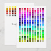 Kleurmonster Invite1 Kaart (Voorkant / Achterkant)