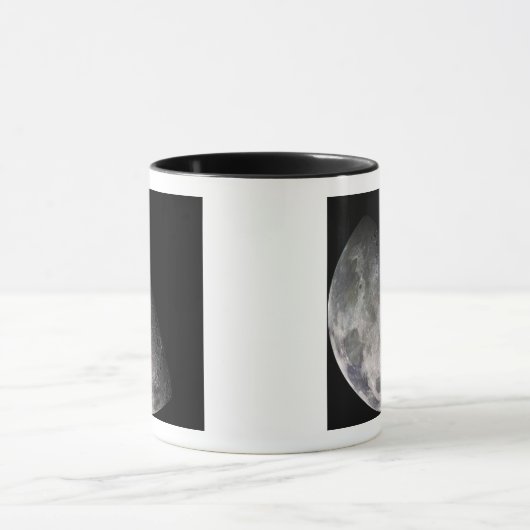 Kleurmozaïek van de maan op aarde mok (Midden)