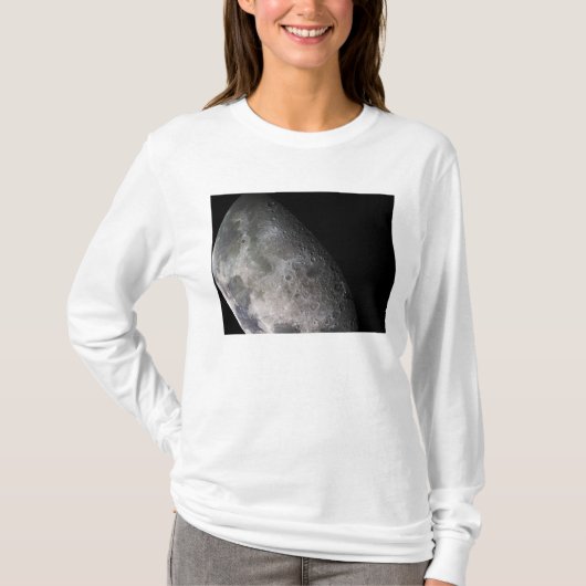 Kleurmozaïek van de maan op aarde t-shirt (Voorkant)